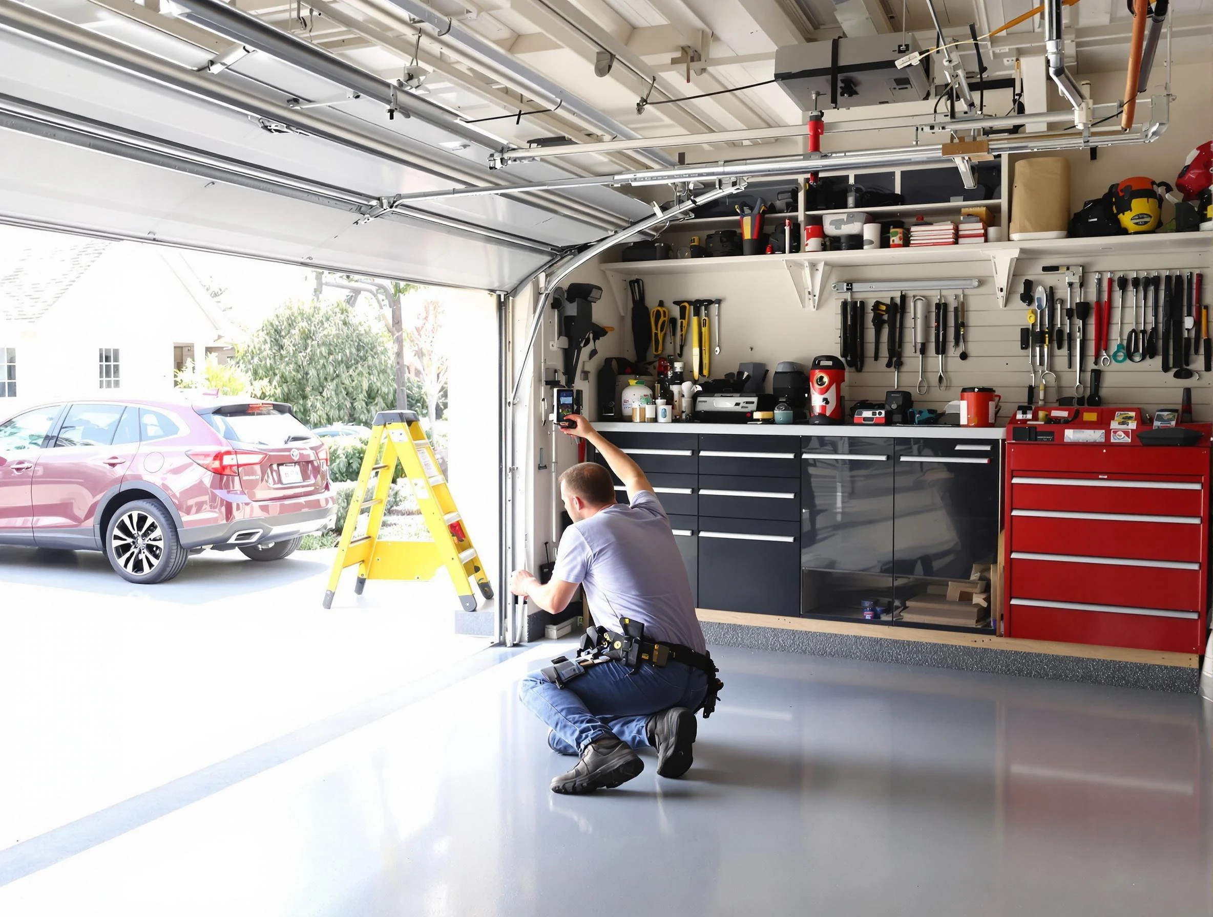Local garage door repair service by Franklin Garage Door Repair in Franklin